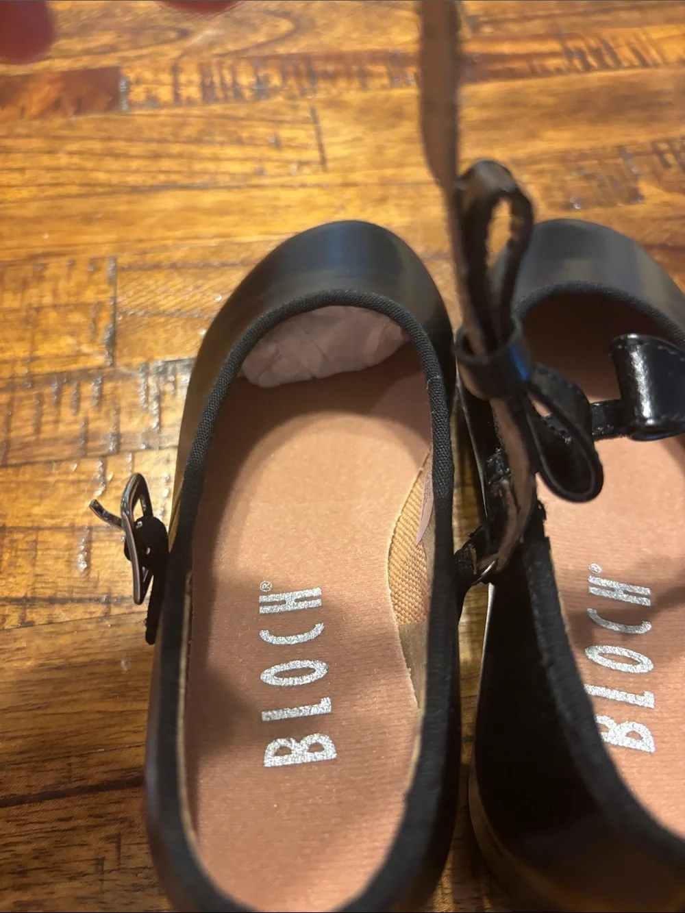 Bloch Girls Black Patent Mary Jane with Bow Strap